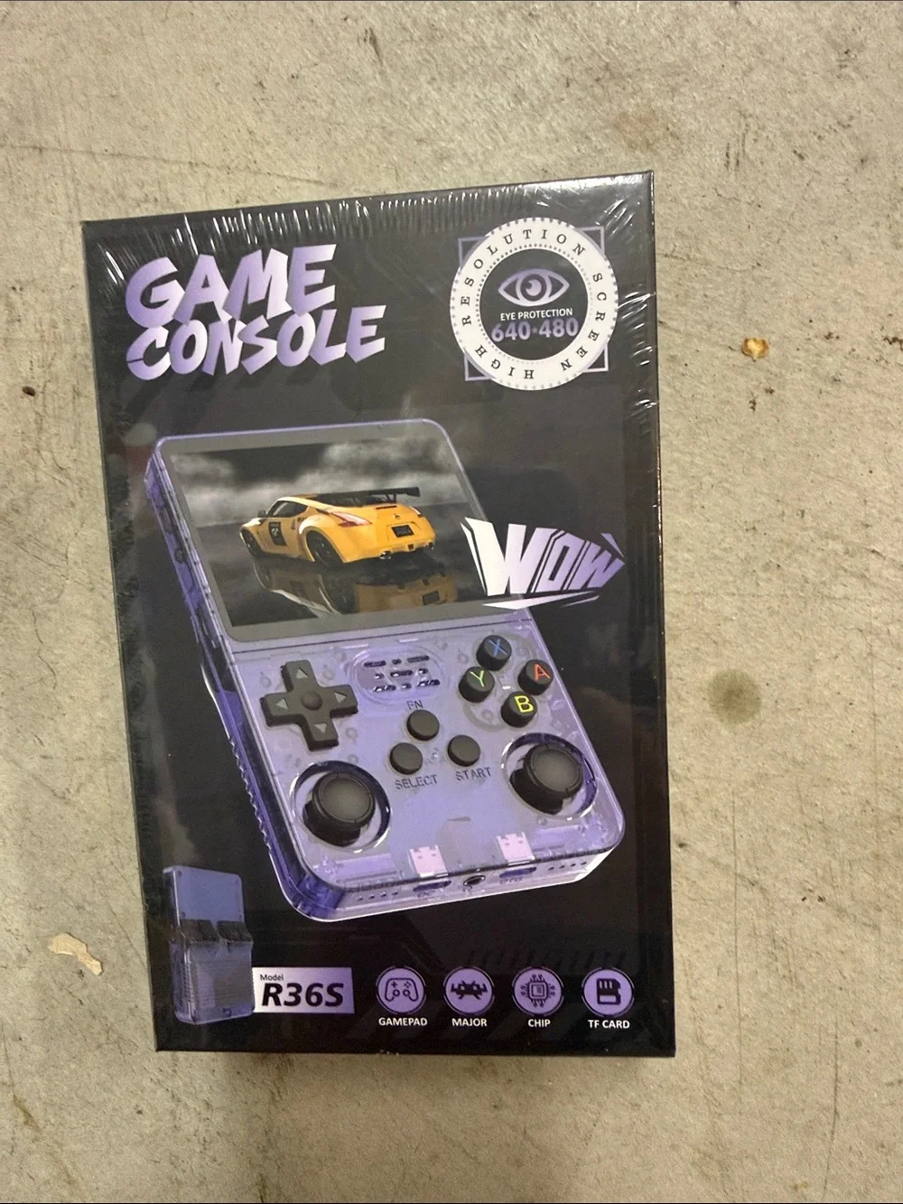 Portable Handheld Game Console - Purple